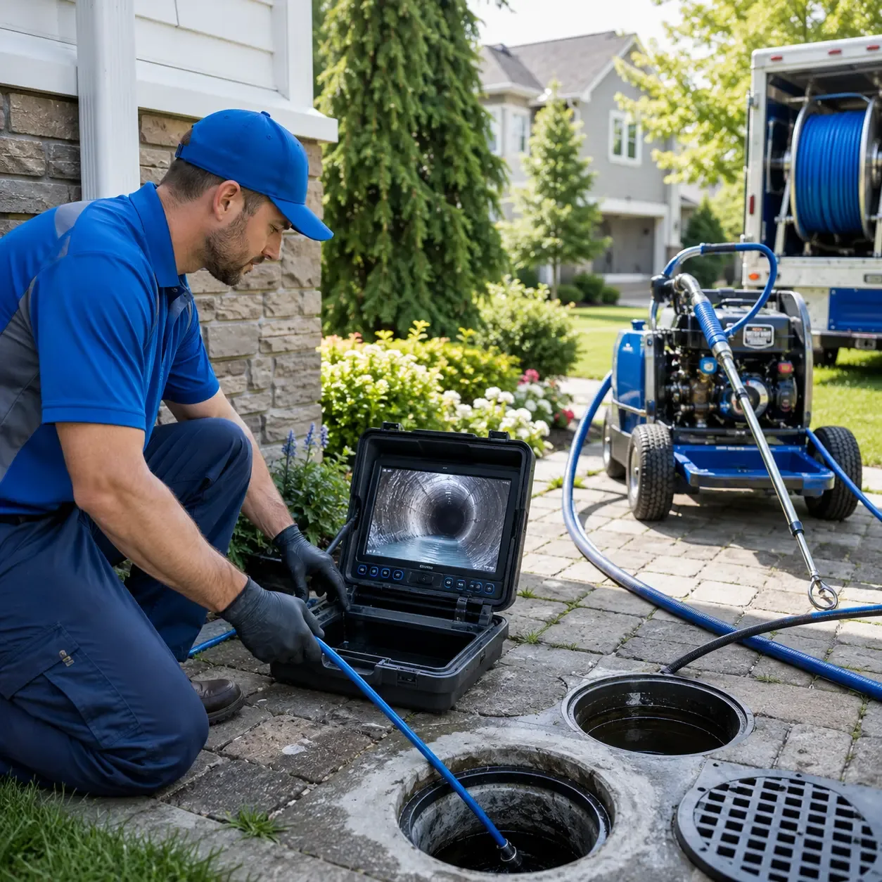 Outdoor drain cleaning professionals serving Fenton, IA
